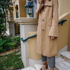 Banana Republic Camel Wool Trench